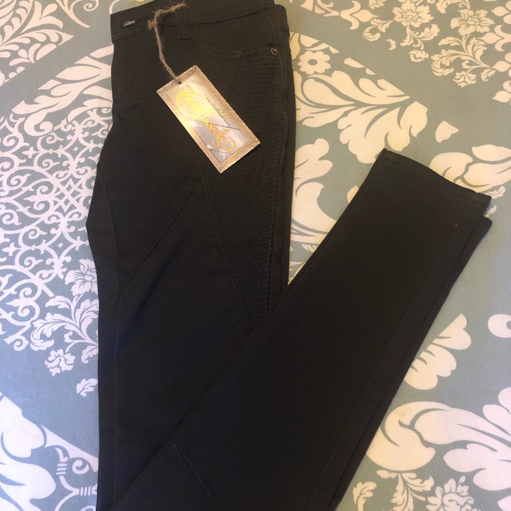 Spoon Jeans black moto jeggings
